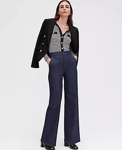 Ann Taylor The Denim Trouser In Classic Rinse Wash