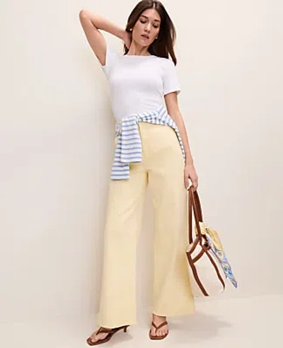Ann Taylor The Denim Trouser In Yellow