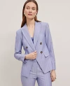 Ann Taylor The Double-breasted Cutaway Blazer In Velvet Morning