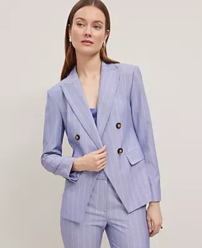 Ann Taylor The Double-breasted Cutaway Blazer In Velvet Morning