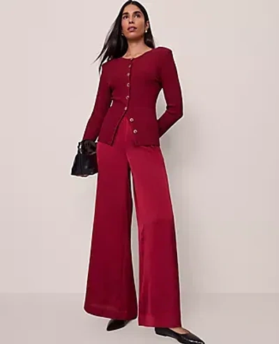 Ann Taylor The Easy Palazzo Pant In Red