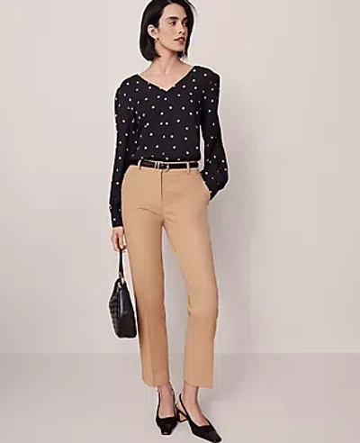 Ann Taylor The Eva Ankle Pant In Brown