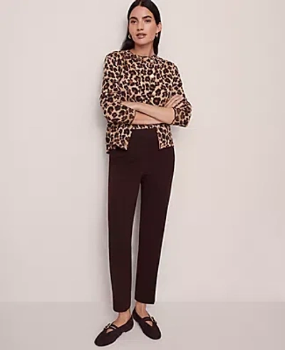 Ann Taylor The Eva Ankle Pant In Brown