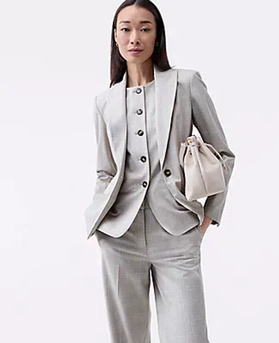 Ann Taylor The Fitted Blazer In Gray