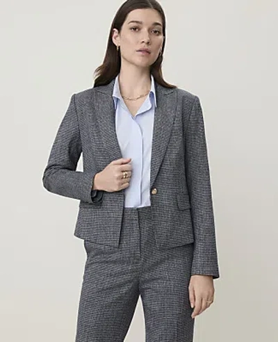 Ann Taylor The Fitted Blazer In Dark Monochrome