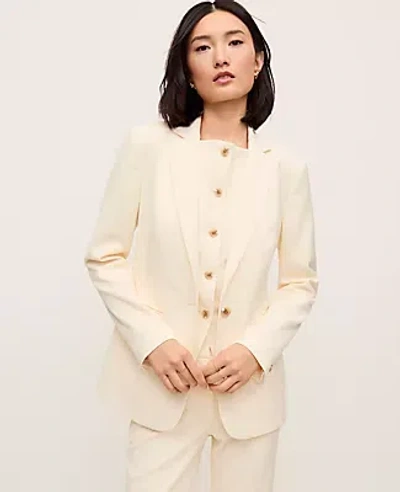Ann Taylor The Fitted Long Blazer In Brown