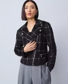 Ann Taylor The Fitted Moto Jacket In Multi