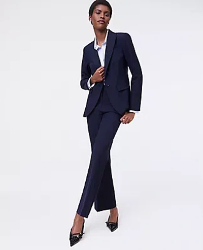 Ann Taylor The Flare Ankle Pant In Blue