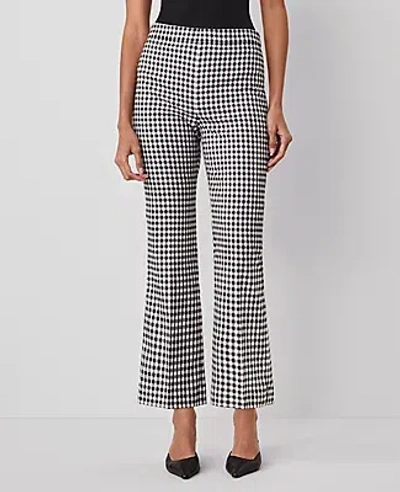Ann Taylor The Flare Pant In Black/white Multi