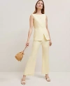 Ann Taylor The Flare Pant In Yellow Buttercream
