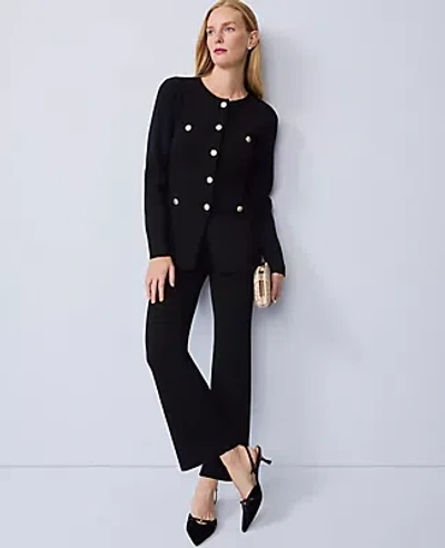 Ann Taylor The Flare Sweater Pant In Black
