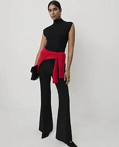 Ann Taylor The Flare Trouser In Black