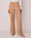 Ann Taylor The Flare Trouser Pant — Curvy Fit In Brown