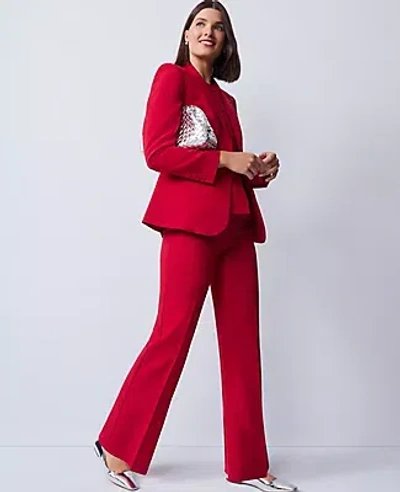 Ann Taylor The Flare Trouser In Red