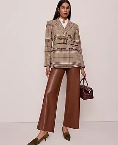 Ann Taylor The Grace Straight Pant In Brown