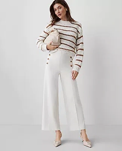 Ann Taylor The Grace Straight Pant In Winter White