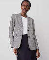 Ann Taylor The Greenwich Blazer In Black/white Multi