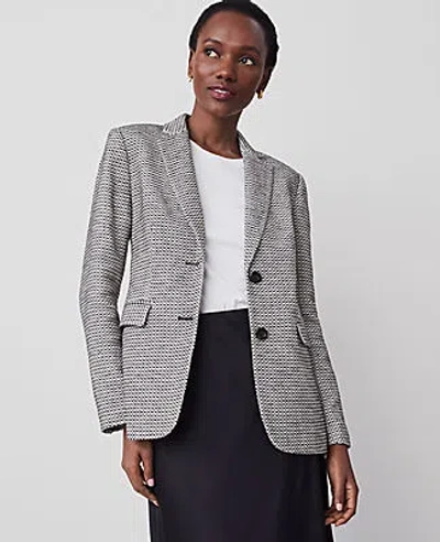Ann Taylor The Greenwich Blazer In Black/white Multi