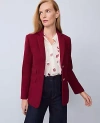 Ann Taylor The Greenwich Blazer In Burgundy