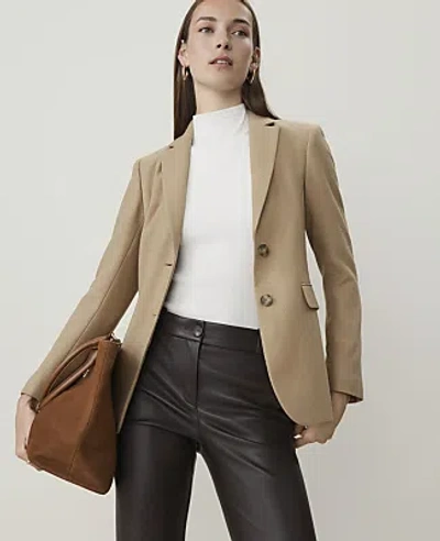 Ann Taylor The Greenwich Blazer In Cashew Crunch
