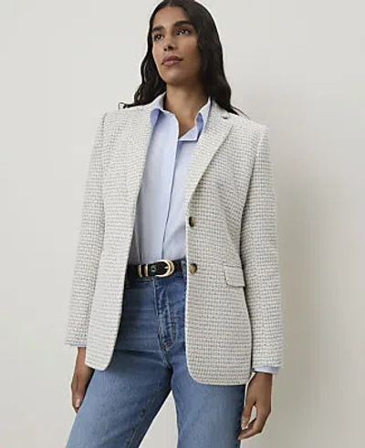 Ann Taylor The Greenwich Blazer In Light Tweed