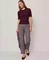 Ann Taylor The High Rise Ankle Pant In Multi