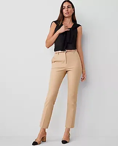 Ann Taylor The High Rise Eva Ankle Pant In Cappuccino Tan
