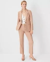 Ann Taylor The High Rise Pencil Pant In Linen Twill In Camel Taupe