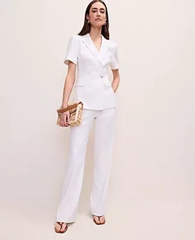 Ann Taylor The High Rise Trouser In White