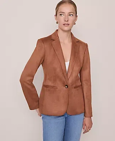 Ann Taylor The Hutton Blazer In Brown