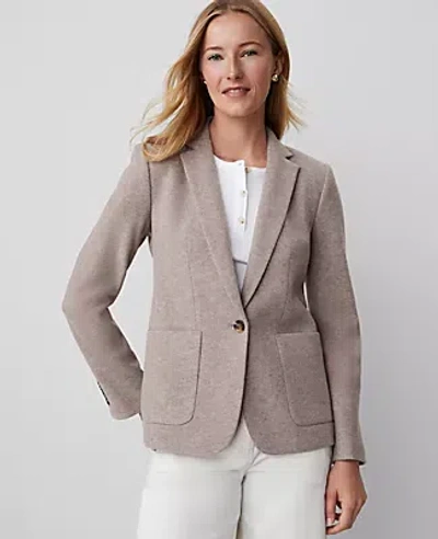 Ann Taylor The Hutton Blazer In Moon Rock Heather