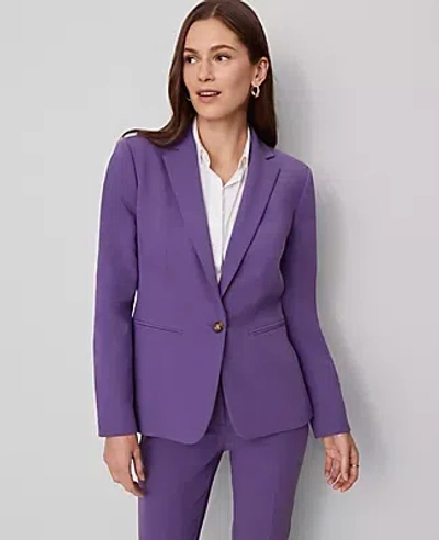 Ann Taylor The Hutton Blazer In Purple