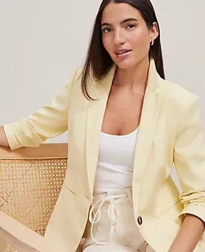 Ann Taylor The Hutton Blazer In Yellow Buttercream