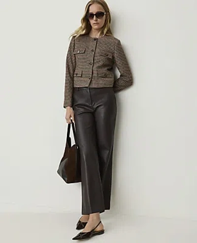 Ann Taylor The Jayne Crop Trouser In Pure Chocolate