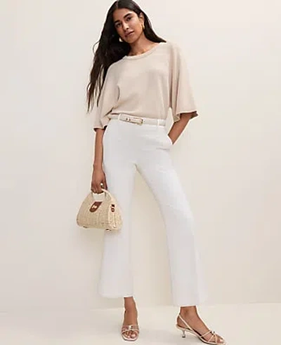 Ann Taylor The Jayne Crop Trouser In White