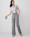 Ann Taylor The Jayne Trouser Houndstooth Pant In Black / Grey