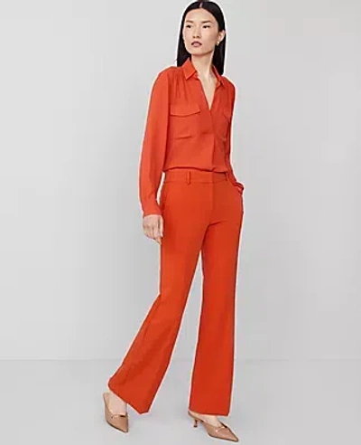 Ann Taylor The Jayne Trouser Pant In Toasted Tangerine