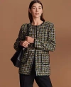 Ann Taylor The Long Crew Neck Jacket In Multi