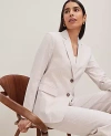 Ann Taylor The Long Notched Two Button Blazer In Cappuccino Tan