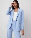 Ann Taylor The Longline Blazer In Brisk Blue