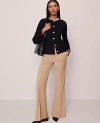 Ann Taylor The Margot Flare Trouser Pant In Brown