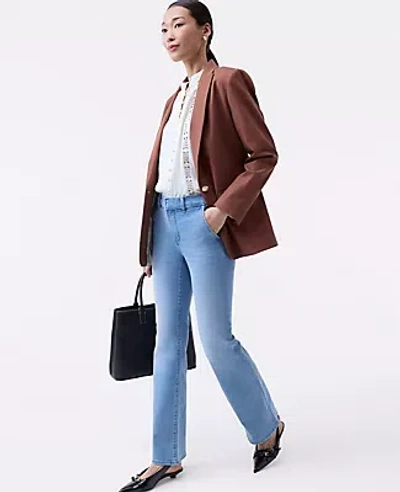 Ann Taylor The Mid Rise Boot Jean In Brown