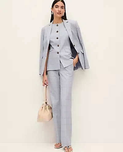Ann Taylor The Mid Rise Trouser In Blue