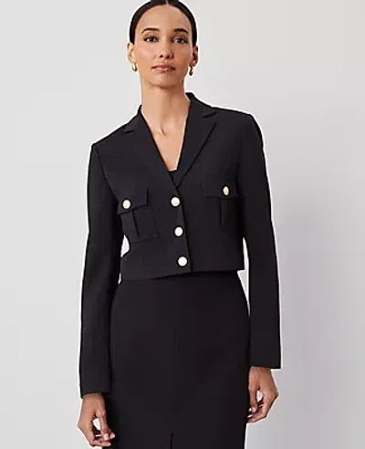 Ann Taylor The Military Blazer Jacket In Black