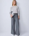 Ann Taylor The Modern Wide Leg Pant In Gray