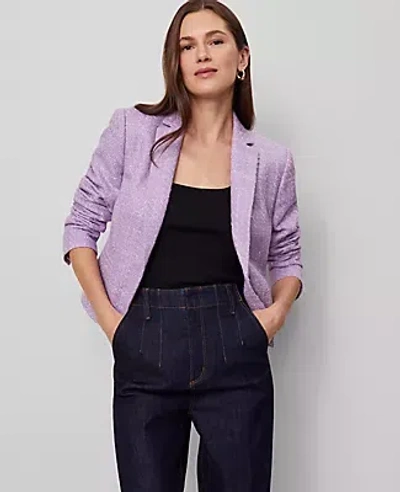 Ann Taylor The Newbury Blazer In Purple