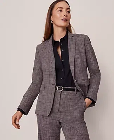 Ann Taylor The Notched One Button Blazer In Multi