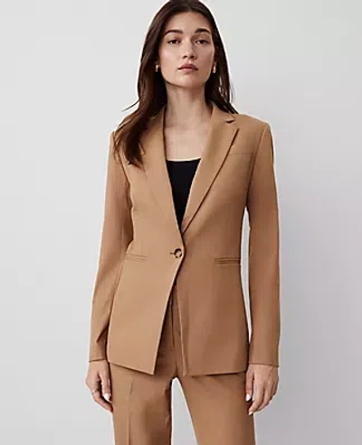 Ann Taylor The One-button Blazer In Perfect Camel