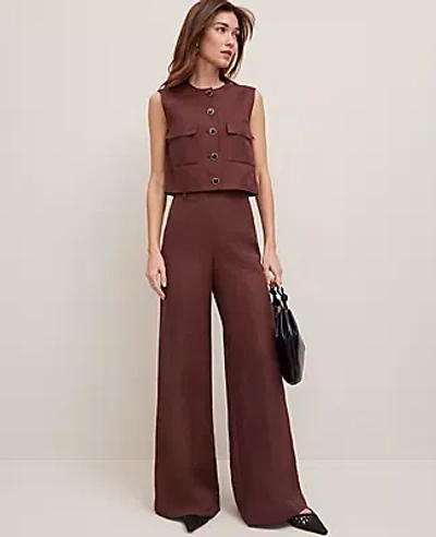 Ann Taylor The Palazzo Pant In Brown