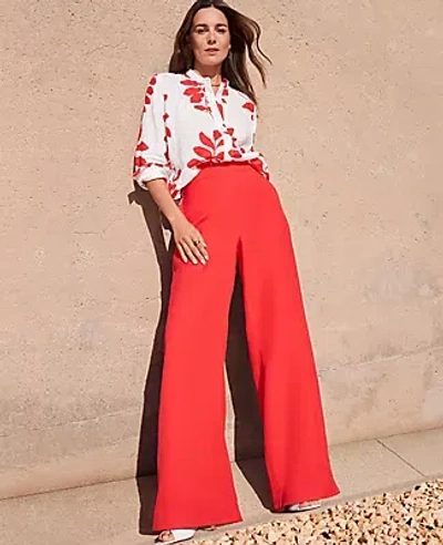 Ann Taylor The Palazzo Pant In Fiery Red